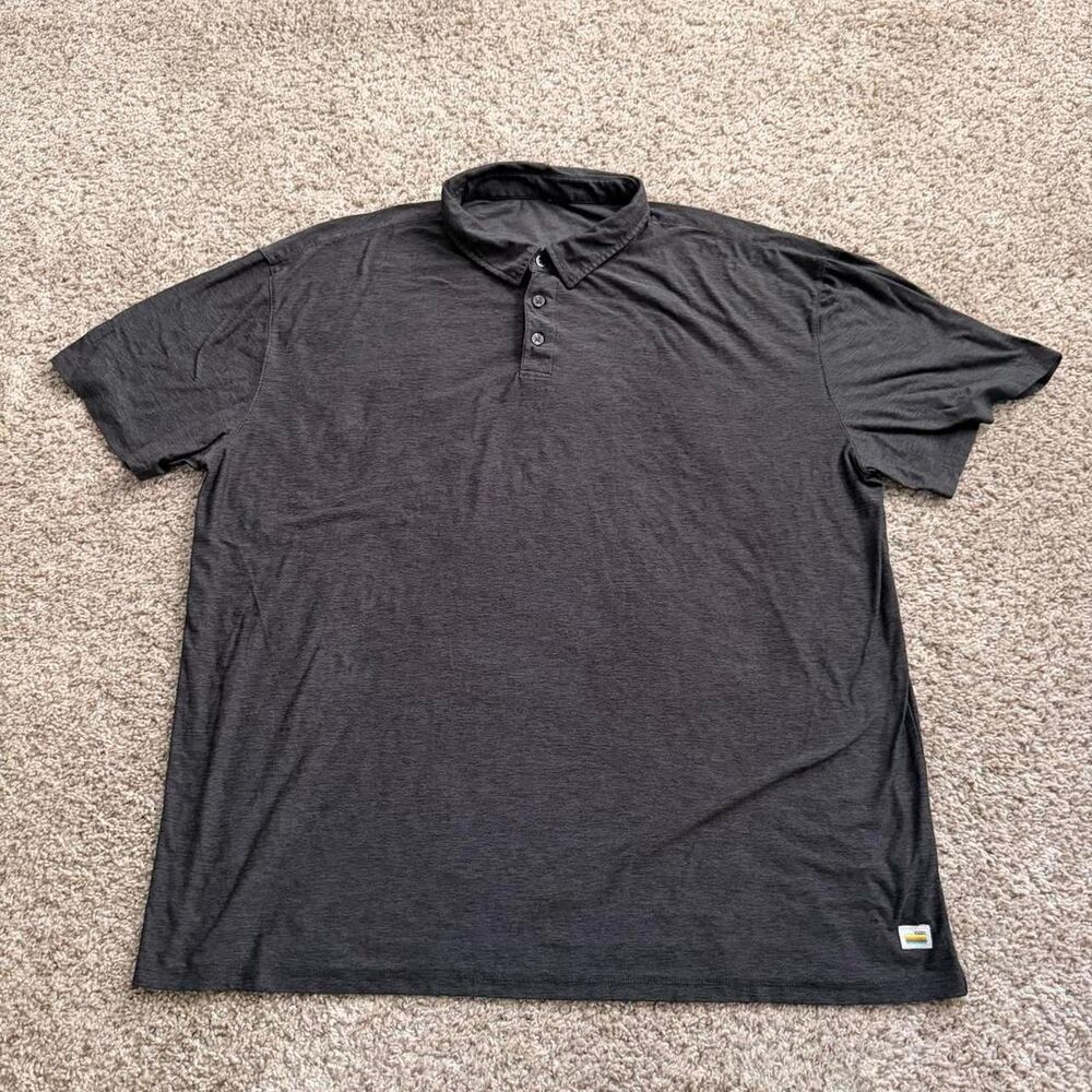 Vuori Polo Shirt Mens XL Performance Short Sleeve Athleisure Stretch Casual